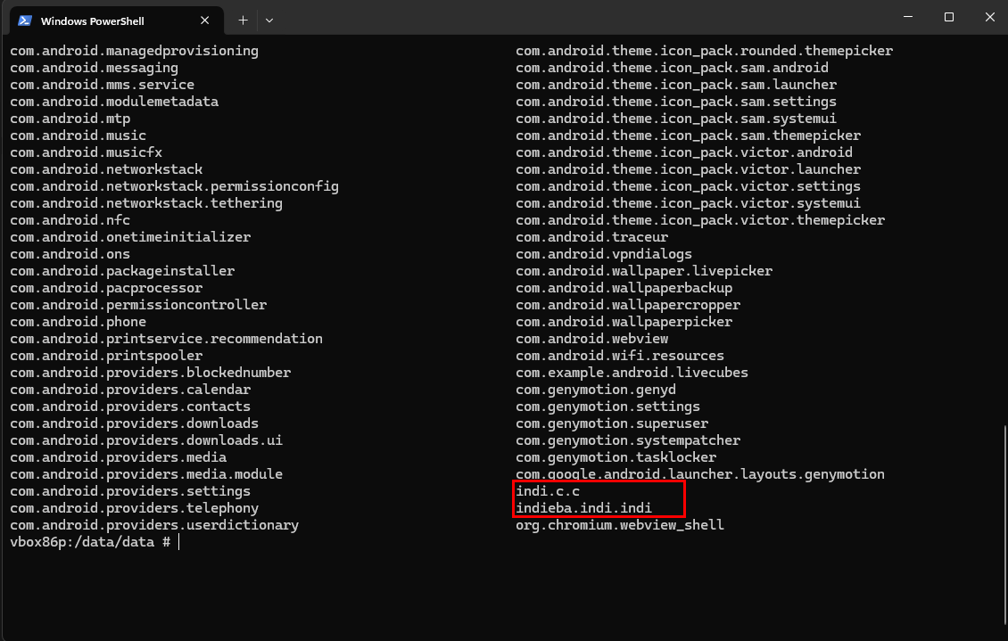 list packages
